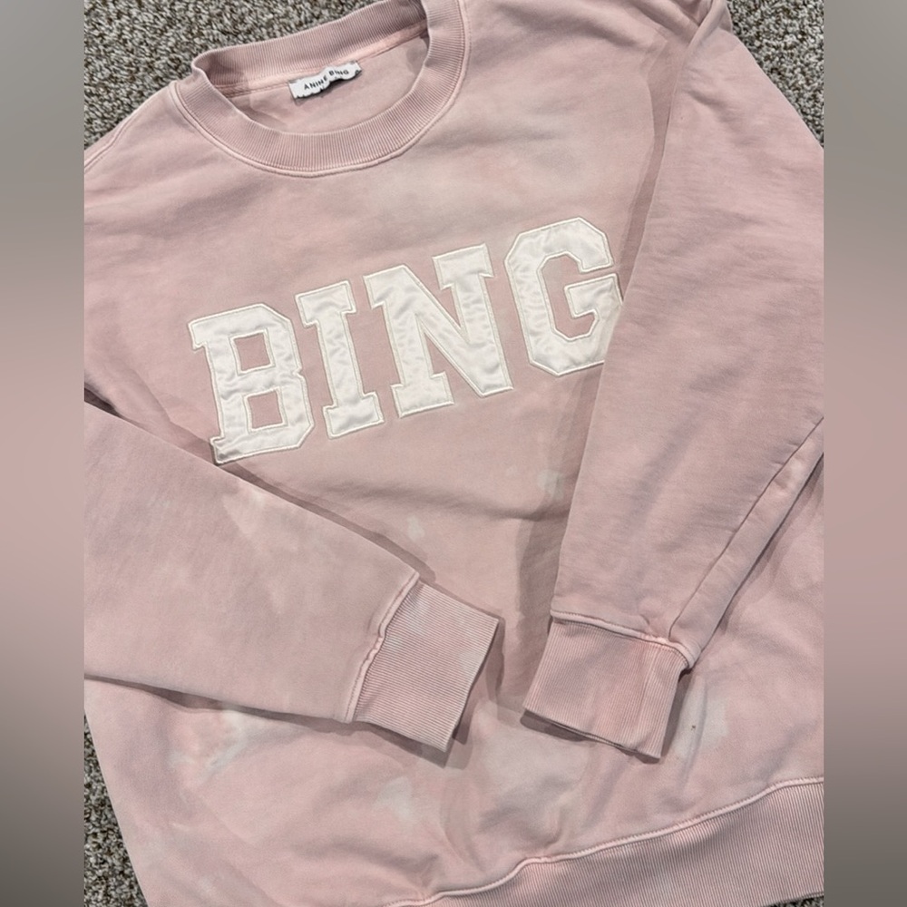 ANINE BING BLEACHED SWEATSHIRT